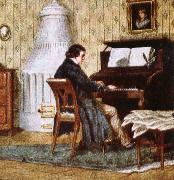 johannes brahms schumann composing at his piano